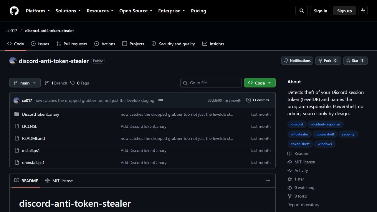 Discord Anti Token Stealer 1