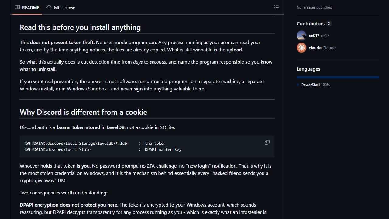 Discord Anti Token Stealer 2